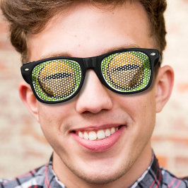 おもしろいノベルティの熱狂するカエル目 レトロサングラス