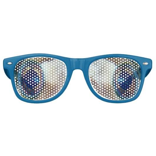 おもしろいノベルティの熱狂する神経質な目 レトロサングラス (正面)