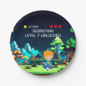 おもしろいノベルティコンピュータゲーム誕生日パーティー ペーパープレート (正面)