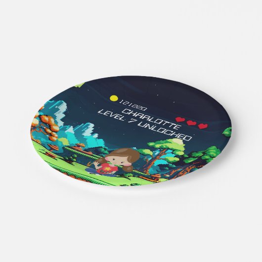 おもしろいノベルティコンピュータゲーム誕生日パーティー ペーパープレート (アングル)