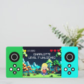 おもしろいノベルティコンピュータゲーム誕生日パーティー 招待状 (スタンド正面)