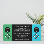 おもしろいノベルティコンピュータゲーム誕生日パーティー 招待状 (スタンド正面)