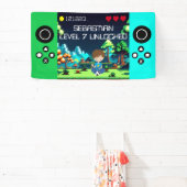 おもしろいノベルティコンピュータゲーム誕生日パーティー 横断幕 (インサイチュ)