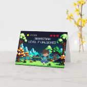 おもしろいノベルティコンピュータゲーム誕生日 パーソナライズされた カード (黄色い花)