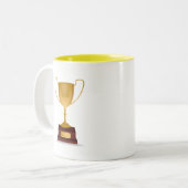 おもしろいノベルティスプーン最高のクリンカ ツートーンマグカップ (正面左)