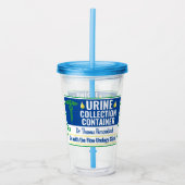おもしろいノベルティドクターナース採尿カスタム アクリルタンブラー (正面)