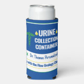 おもしろいノベルティドクターナース採尿カスタム スリム缶クーラー (Seltzer正面)