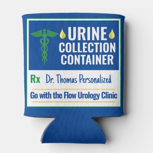 おもしろいノベルティドクターナース採尿カスタム 缶クーラー (裏面)