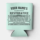 おもしろいノベルティパーソナライズされたキュア – オールヴィンテージカスタム 缶クーラー (正面)