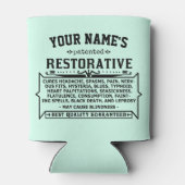 おもしろいノベルティパーソナライズされたキュア – オールヴィンテージカスタム 缶クーラー (裏面)