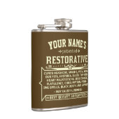 おもしろいノベルティパーソナライズされた – 全ヴィンテージ3 フラスク (右)