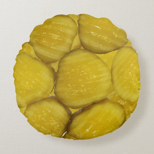 おもしろいノベルティピクルピローズ ラウンドクッション (正面)