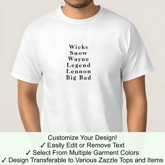 おもしろいノベルティフォローネカスタムジョン有名人01B Tシャツ