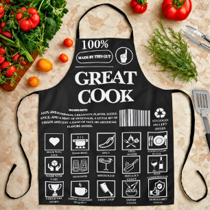 おもしろいノベルティユーモア最高の調理師BBQキッチン文字エプロン エプロン