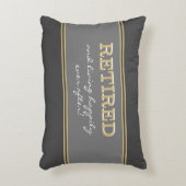 おもしろいノベルティリタイアギフト/枕アクセントピロー アクセントクッション (正面(垂直))