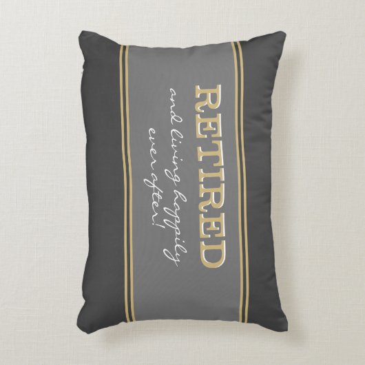 おもしろいノベルティリタイアギフト/枕アクセントピロー アクセントクッション (正面(垂直))