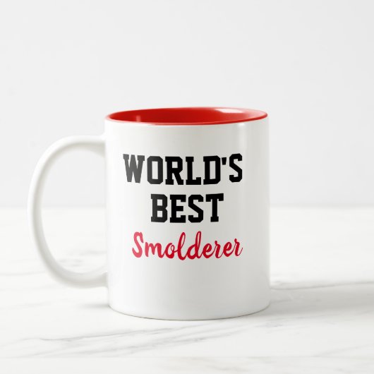 おもしろいノベルティワールドの最高の遊び人 ツートーンマグカップ (左)