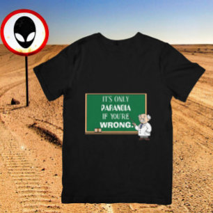おもしろいノベルティ偏執共謀理論家ユニセックス Tシャツ