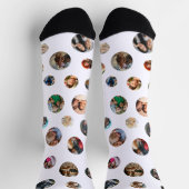 おもしろいノベルティ写真コラージュ ソックス (上部)