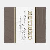 おもしろいノベルティ退職ギフトフリースブランケット フリースブランケット (正面(横))