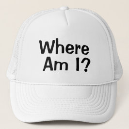 おもしろいノベルティ野球WHERE AM キャップ