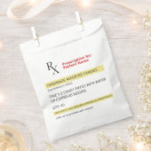 おもしろいノベルティRx処方箋ラベルキャンディハロウィーン フェイバーバッグ (クリップ留めされた状態)