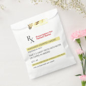 おもしろいノベルティRx処方箋ラベルキャンディハロウィーン フェイバーバッグ (封をした状態)