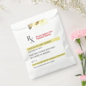 おもしろいノベルティRx処方箋ラベルCookie フェイバーバッグ (封をした状態)