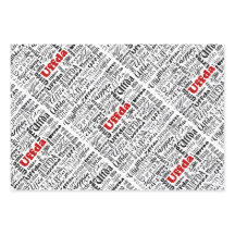 おもしろいノルウェーストライプレッドブラック&ホワイトドットウフダ