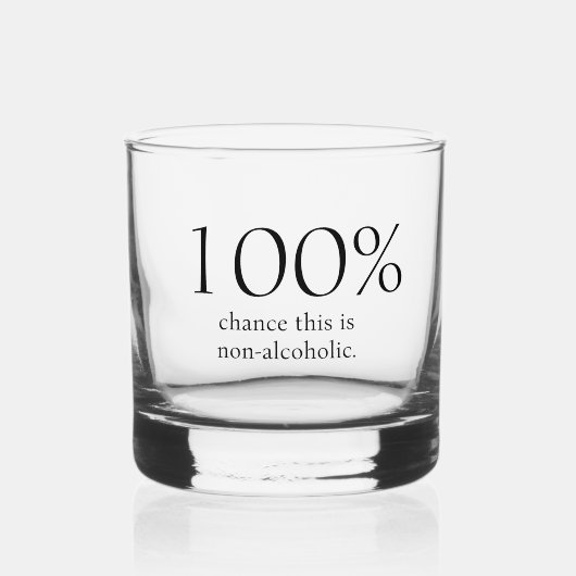 おもしろいノンアルコール ウイスキーグラス (正面)