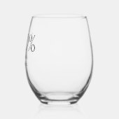 おもしろいノンアルコール ステムなしワイングラス (左)