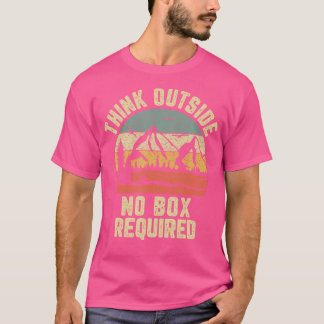 おもしろいハイク考えシャツNo Box Required Tシャツ