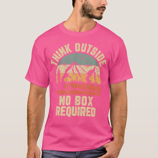 おもしろいハイク考えシャツNo Box Required Tシャツ (正面)