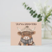 おもしろいハイランドカウクリームニューアドレス ポストカード (スタンド正面)