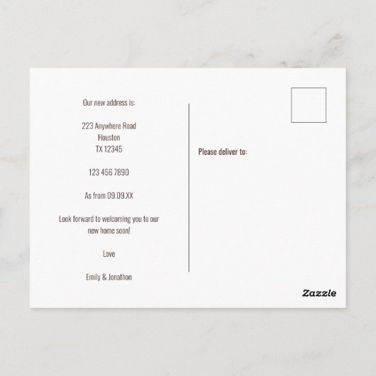 おもしろいハイランドカウクリームニューアドレス ポストカード (裏面)