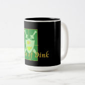 おもしろいハウスオブディンク漬物用クレスト ツートーンマグカップ (正面右)