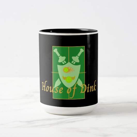 おもしろいハウスオブディンク漬物用クレスト ツートーンマグカップ (中央)