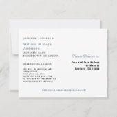 おもしろいハウスオンホイール、引っ越しました招待状 招待状 (裏面)