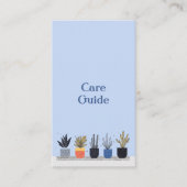 おもしろいハウス気に植物ガイド店の注文 エンクロージャーカード (正面)