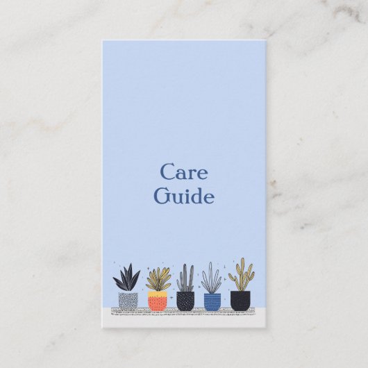 おもしろいハウス気に植物ガイド店の注文 エンクロージャーカード (正面)