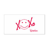 おもしろいハグキスXOXO セルフインキングスタンプ (デザイン)