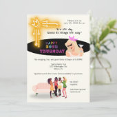 おもしろいハッピーアワー木曜日招待状for Women 招待状 (スタンド正面)