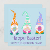 おもしろいハッピーイースター格言春パーソナライズされた色 シーズンカード (正面/裏面)