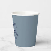 おもしろいハッピーチャラ日ハヌッカブルー 紙コップ (左)