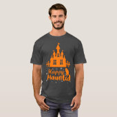 おもしろいハッピーハローウィンの日ザムーンハロウィーンf tシャツ (正面フル)