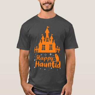 おもしろいハッピーハローウィンの日ザムーンハロウィーンf tシャツ