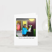 おもしろいハッピーハローウィングリーティングカード カード (正面)