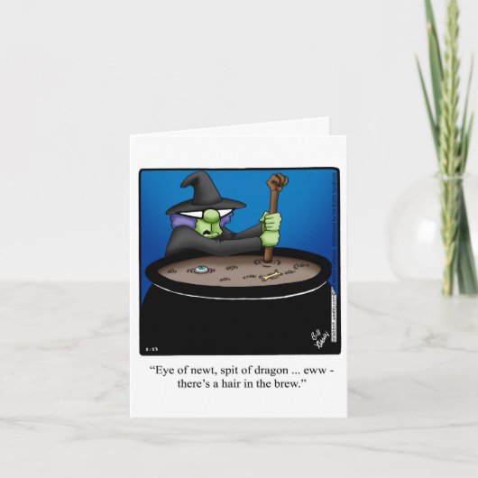 おもしろいハッピーハローウィングリーティングカード カード (正面)