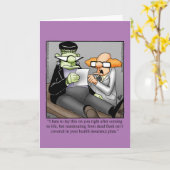 おもしろいハッピーハローウィングリーティングカード カード (黄色い花)