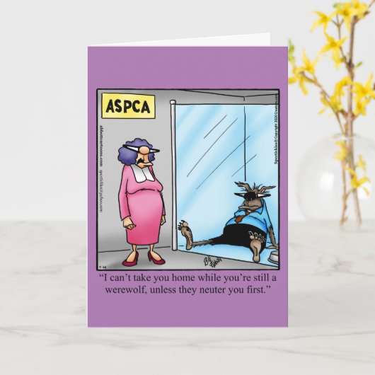 おもしろいハッピーハローウィングリーティングカード カード (黄色い花)